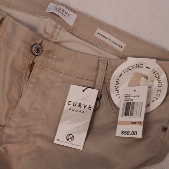 Curve Women's Tan Chinos - Picture 2 of 5